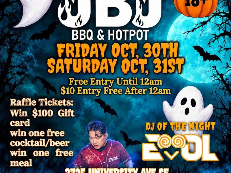 Helloween Party — JBJ BBQ HOT POT and BAR · Sat Oct 31