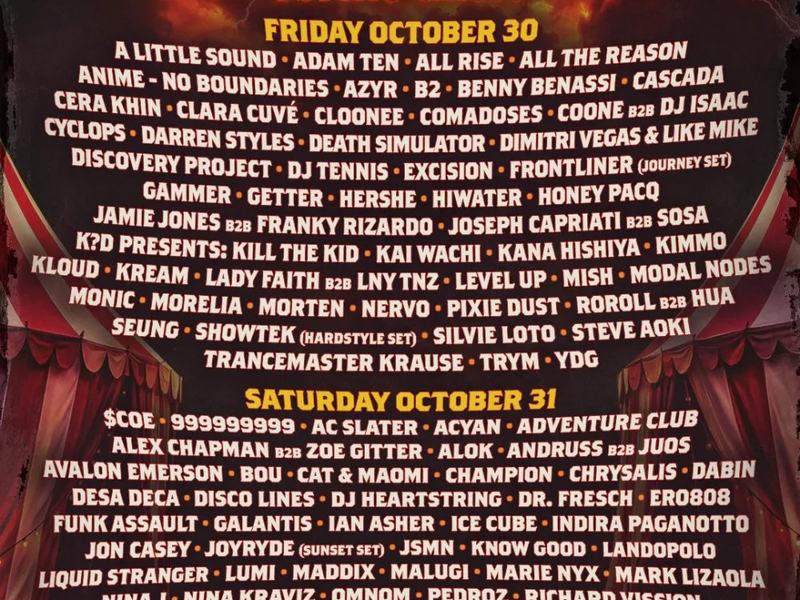 Escape Psycho Circus — NOS Events Center · Fri Oct 30–31