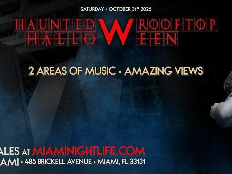 Haunted W Miami Rooftop Halloween Party — Oct 31