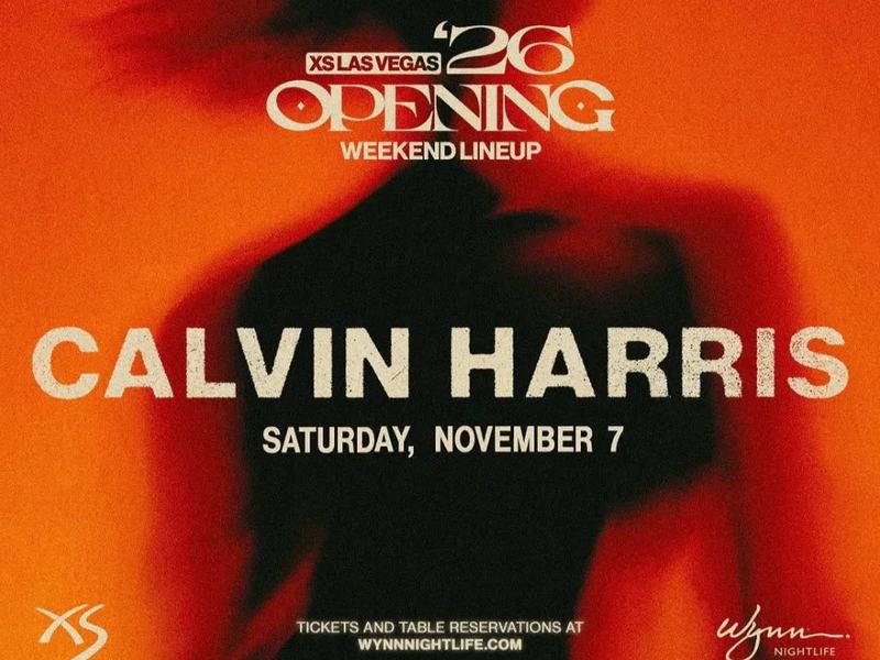 Calvin Harris — XS Nightclub · Sat Nov 7