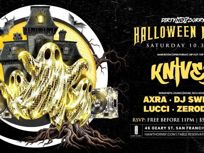 DJ Knives, AxRa, DJ Switch, LUCCI, Zerodayz — Hawthorn Lounge · Sat Oct 31