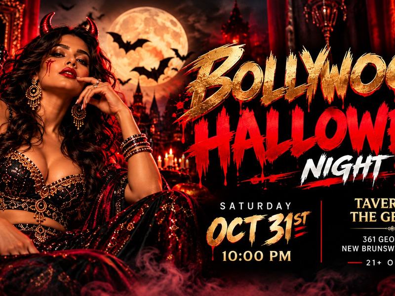 Bollywood Halloween Party — Tavern on George, New Brunswick · Sat Oct 31 · 9pm–2am