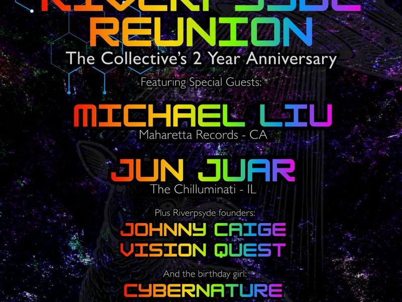 Riverpsyde Reunion: Michael Liu, Jun Juar, CyberNature, Johnny Caige, Vision Quest — The North Outpost · Sat Nov 7