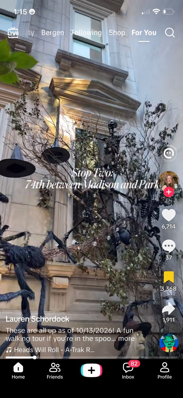 UES Halloween Tour Stop Two — E 74th St between Madison and Park