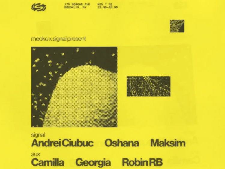 Oshana, Andrei Ciubuc, Maksim, Camilla — Signal Brooklyn · Sat Nov 7