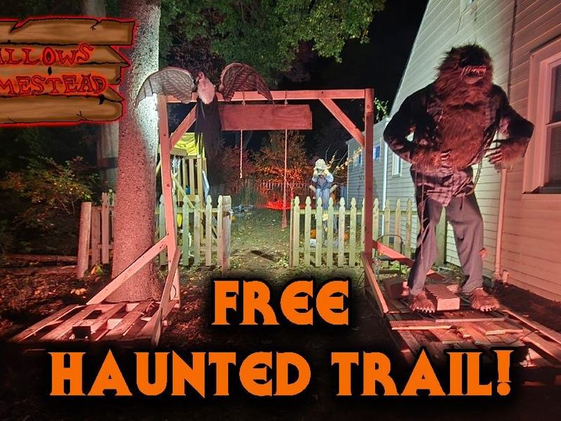 NOW OPEN! | Hallows Homestead - FREE HAUNTED TRAIL