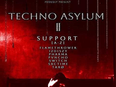Techno Asylum 2 — AREA15 · Fri Nov 6
