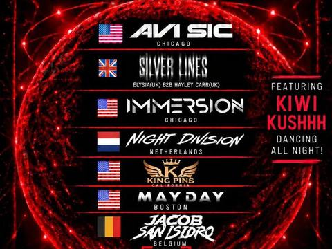 Global Frequency: Avi Sic, Immersion, Kirsty Lou, Jacob San Isidro, MAYDAY, The Kingpins + more — Theme House · Fri Nov