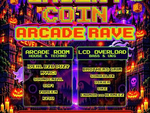 INSERT COIN - Halloween Arcade Rave (18/21+) — Dave & Busters Mission Valley · Sat Oct 31