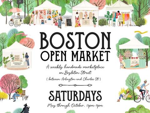 Boston Open Market — Boston Public Garden, Boston, MA · Sat, Oct 24 & Sat, Oct 31 · 12:00–5:00 PM · Free