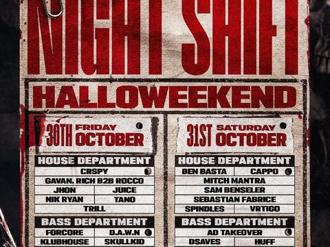 EDM OHIO x NIGHTFALL - NIGHT SHIFT HALLOWEEN RAVE: Nik Ryan, Tano, Serene Dion + more — The Sanctuary On Neil · Sat Oct