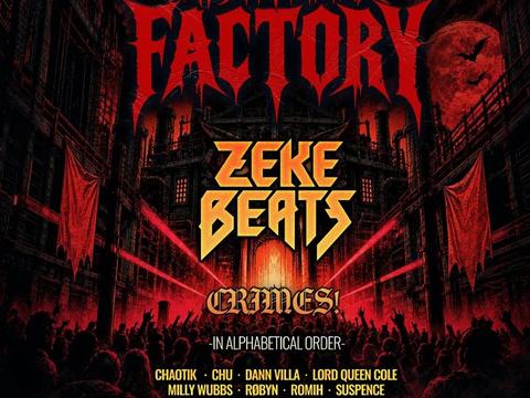 Nightmare At The Factory: ZEKE BEATS, CRIMES!, Chaotik, Chu, Dann Villa, Lord Queen Cole + more — WonderLove · Sat Oct 3