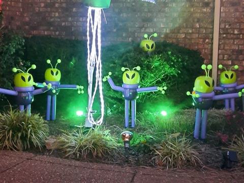 Aliens Crashed Into The Pumpkin Patch