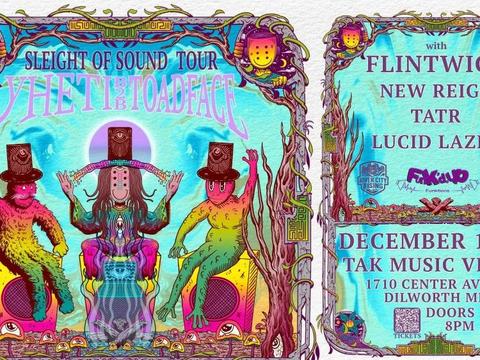 Sleight of Sound Tour: Yheti b2b Toadface — TAK Music Venue · Sat Dec 12