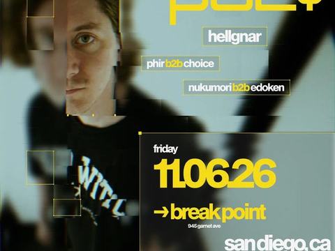 OVERDRIVE PRESENTS: Low Poly, HellGnar, PHIR, Choice, Nukumori, Edoken — Break Point PB · Fri Nov 6