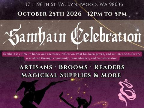 PNW Witches' Market: Samhain — Lynnwood Event Center · Sun Oct 25 · 12–5pm · FREE