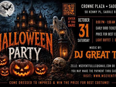 Halloween Party: Enter If You Dare! — Sky Lounge, Saddle Brook · Sat Oct 31 · 8pm–1am