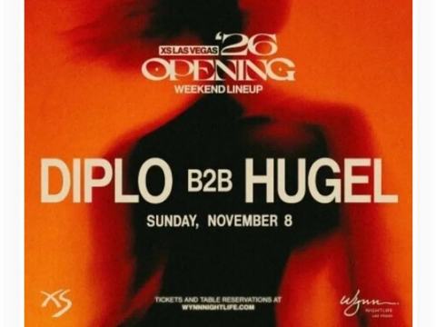 Diplo b2b HUGEL — XS Nightclub · Sun Nov 8