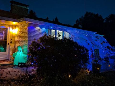 Halloween Candy Stop Drive By light Display