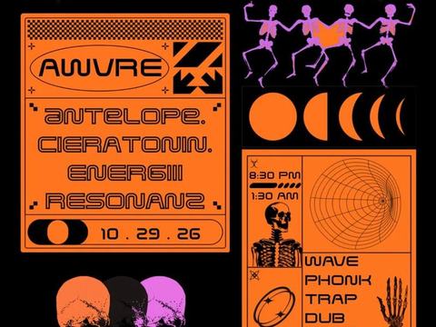 Drift Nights: AWVRE, antelope., Cieratonin, Energiii — Lot No. 6 · Thu Oct 29
