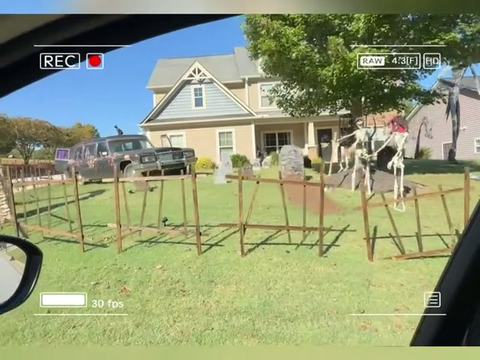 Leigh Creek Drive Halloween Porch