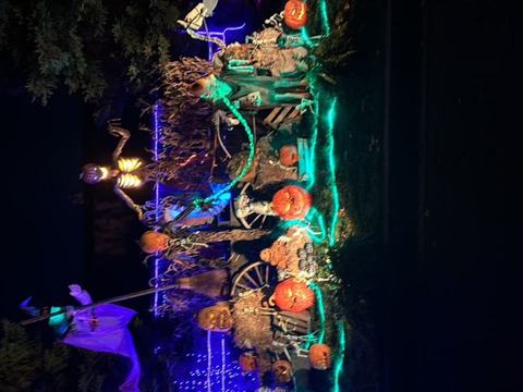 Green Barn House Halloween