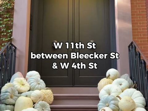 White Pumpkin Cascade Stoop — West Village