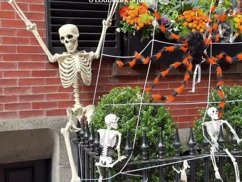 Skeleton Party at Louisburg Square