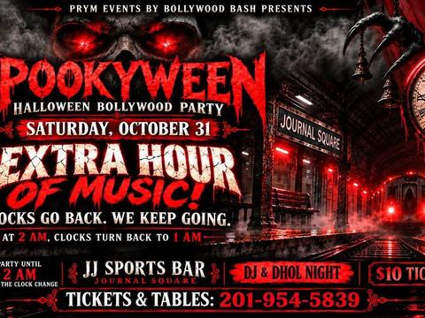 SpookyWeen Bollywood Party — JJ Sports Bar, Jersey City · Sat Oct 31 · 9pm–2am · 21+