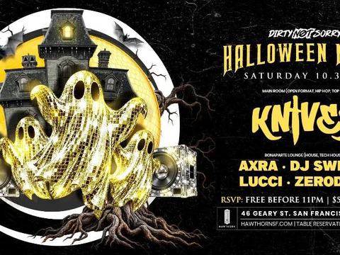 DJ Knives, AxRa, DJ Switch, LUCCI, Zerodayz — Hawthorn Lounge · Sat Oct 31