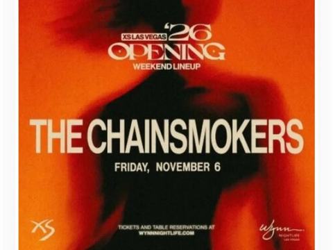 The Chainsmokers — XS Nightclub · Fri Nov 6