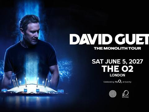 David Guetta — The Monolith Tour · The O2 Arena · Sat Jun 5, 2027 · 6:30pm