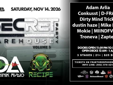 Secret Warehouse Party — 2136 West Fillmore Street · Sat Nov 14
