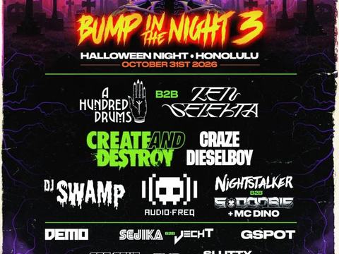 Bump in the Night 3: Craze b2b Dieselboy, DJ Swamp, DJ Nightstalker, S-Doobie, MC Dino + more — Artistry Honolulu · Sat