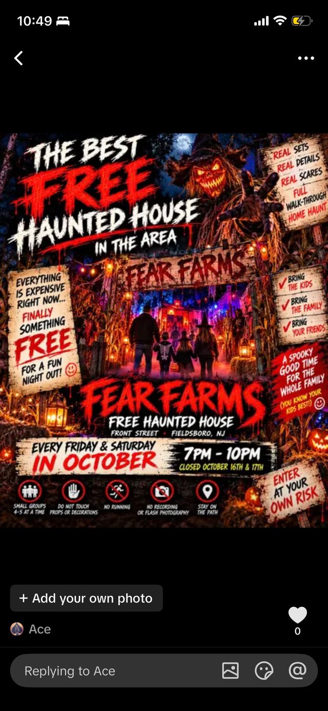 Fear Farms — Free Haunted House (Fri/Sat 7-10PM)