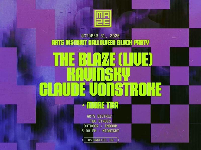 THE MAZE Halloween Block Party — Arts District · Sat Oct 31