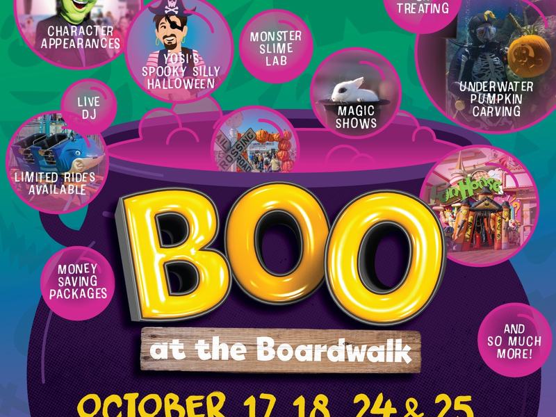 Boo at the Boardwalk — Jenkinson's, Point Pleasant Beach · Oct 24 & 25 · 12–4pm · FREE