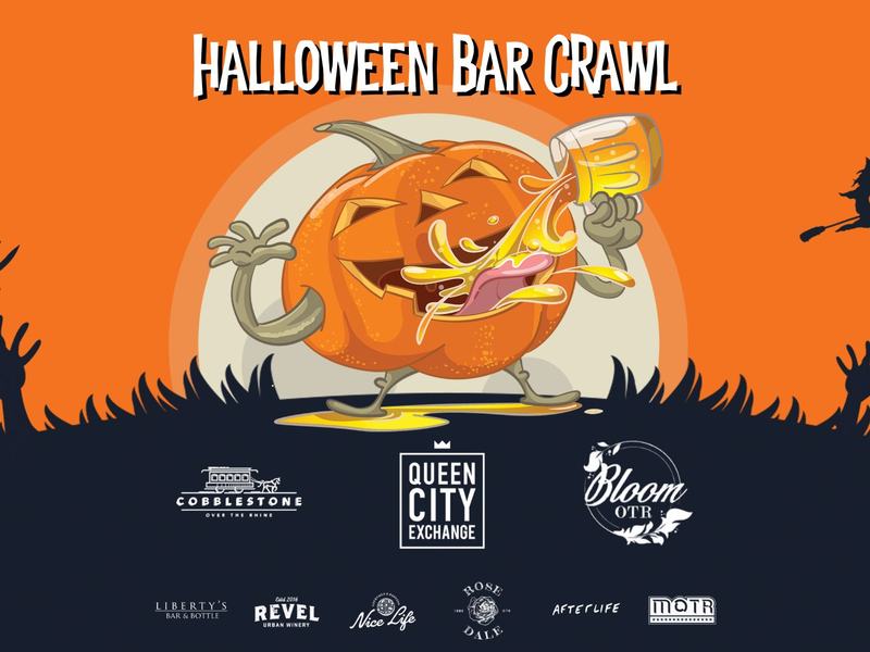 Cincinnati Halloween Bar Crawl (check-in at Cobblestone OTR) (Oct 31, 2026, 4-10pm)
