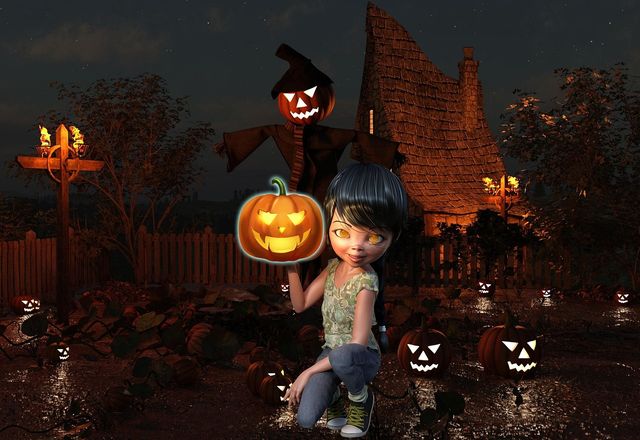 Rhondda Drive Halloween Display